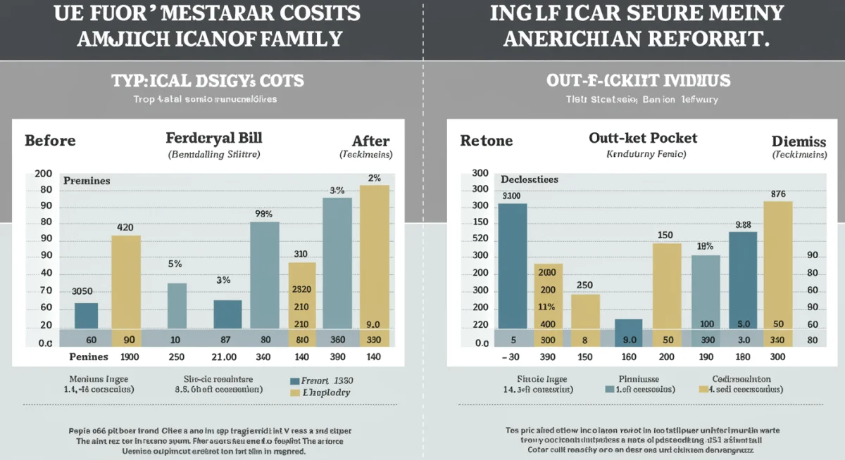 Infographic detailing healthcare cost changes for families post-2025 reform
