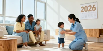 Family benefiting from dependent care FSA with caregiver