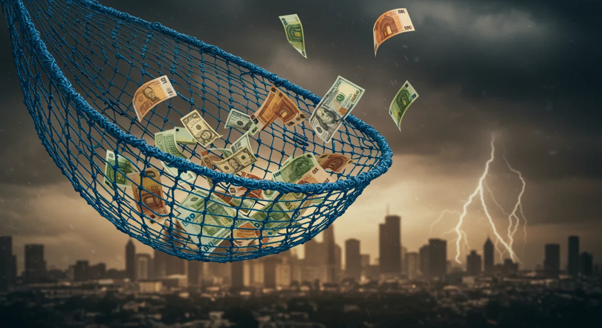 Financial safety net protecting savings from economic downturns